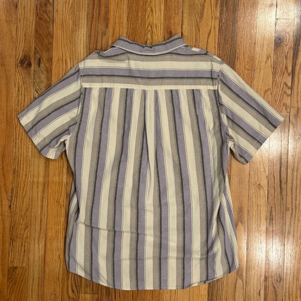Katin Kenwood Short Sleeve Shirt Kenwood Lavender Linen Shirt Size Large - Picture 6 of 6